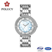 Personalizar suas própria marca de luxo senhoras extravagante Ronda movimento relógio de diamantes